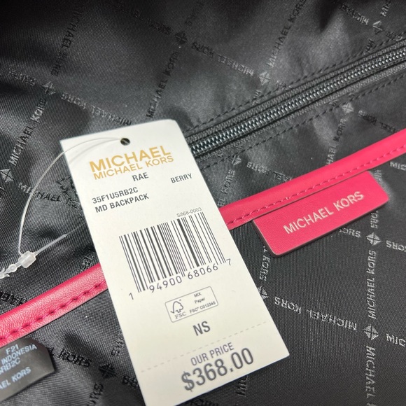 Michael kors Rae Medium Quilted Metallic Nylon Backpack - Picture 5 of 7